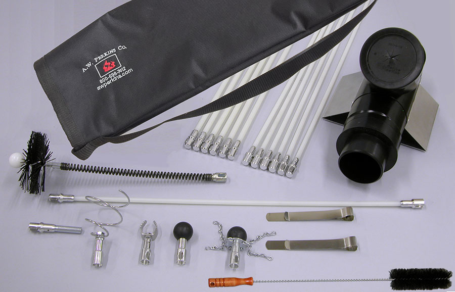 DVK Dryer Vent Cleaning Kit for those who have our ROVAC® vacuum Rodtech USA